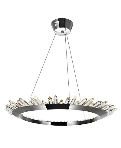 Cwi Lighting 4" Metal Arctic Queen Led Up Chandelier