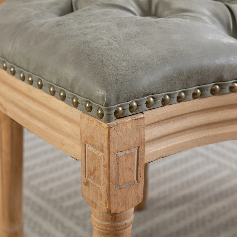 Streamdale Furniture Luxurious French Dining Chairs with Pull-Ups and Solid Wood Frame