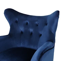Streamdale Mid-Century Velvet Wingback Armchair with Playful Colors
