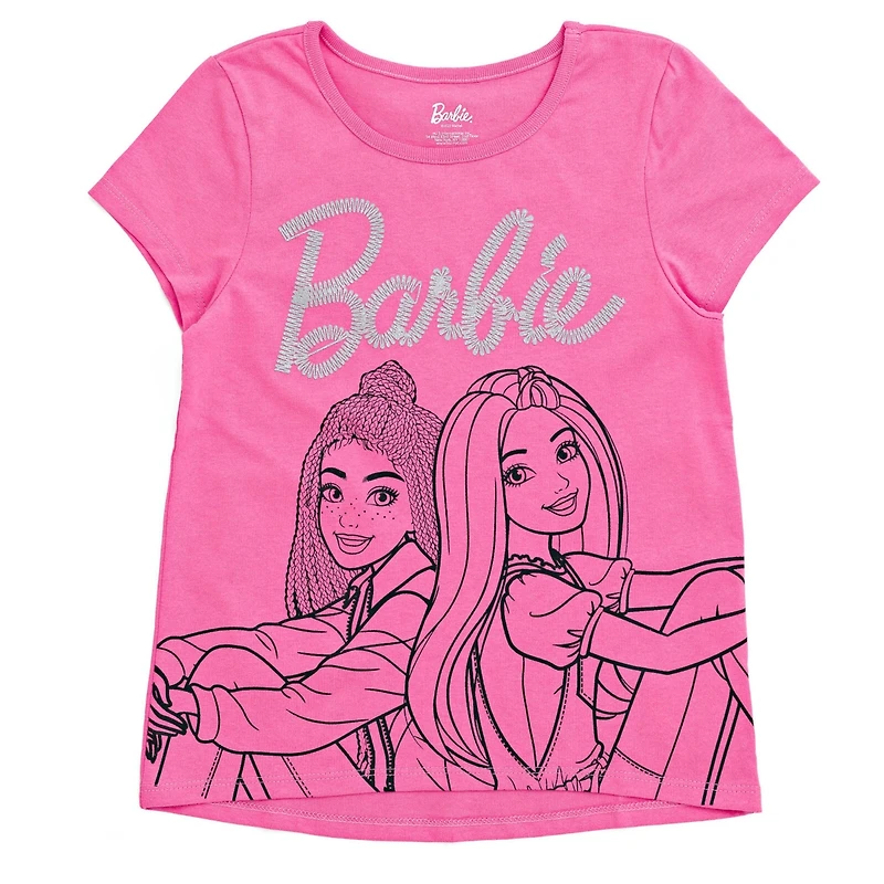 Barbie Little Girls 3 Pack T-Shirts