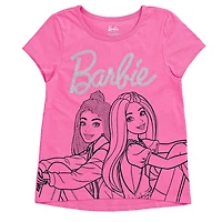 Barbie Little Girls 3 Pack T-Shirts
