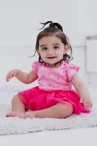 Barbie Baby Girls Bodysuit Tutu Dress