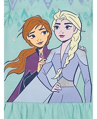 Frozen Little Girls Tank Top and Bike Shorts