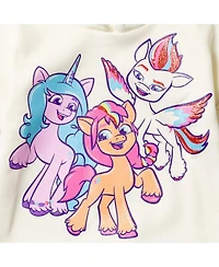 My Little Pony Girls Zipp Storm Sunny Starscout Izzy Moonbow Pullover Fleece Hoodie & Leggings Outfit Set to
