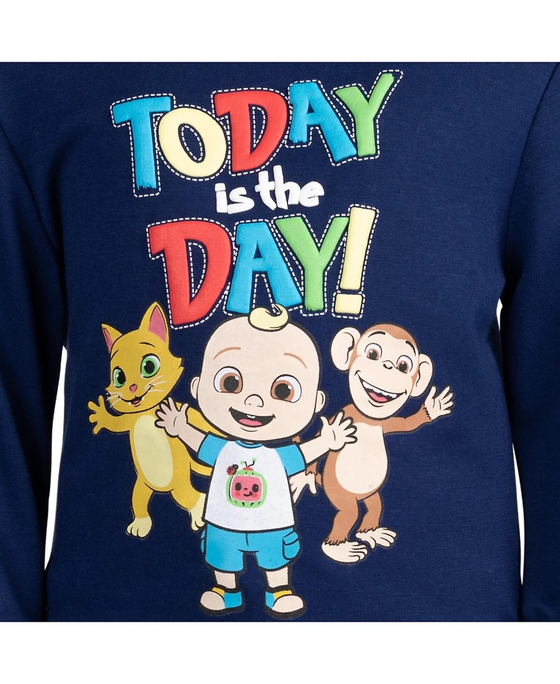 CoComelon Toddler Boys Fleece Pullover Sweatshirt and Pants Set