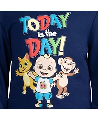 CoComelon Toddler Boys Fleece Pullover Sweatshirt and Pants Set