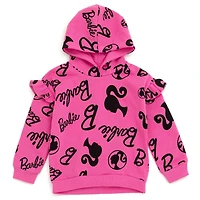 Barbie Little Girls Fleece Hoodie and Leggings Outfit Set