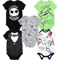 Nightmare Before Christmas Baby Girls 5 Pack Bodysuits
