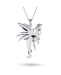 Bling Jewelry Firefly Fairies Pixie Dust Angel Fairy Tinkerbell Pendant Necklace Oxidized Sterling Silver