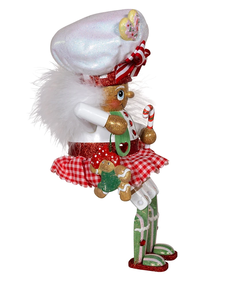 Kurt Adler 11-Inch Hollywood Gingerbread Baker Girl Shelf Sitter Nutcracker