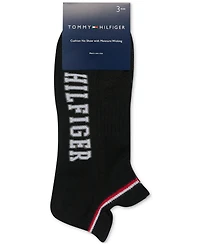 Tommy Hilfiger Men's 3-Pk. Logo Double Tab Cushioned No-Show Socks