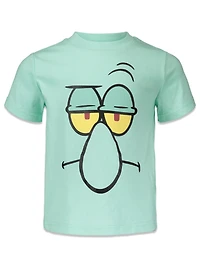 Nickelodeon SpongeBob SquarePants Squidward 3 Pack T-Shirts Toddler to Big Kid