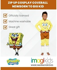 Nickelodeon Baby Boys SpongeBob SquarePants Patrick Zip Up Cosplay Costume Coverall to