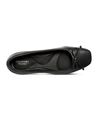 Rockport Women's Sadie Square Toe Slip-On Ballet Dress Flats