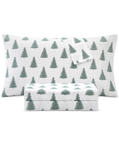 Sanders Holiday Printed Microfiber 4-Pc. Sheet Set, Full
