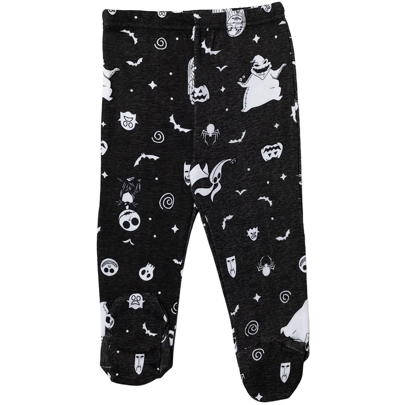 Nightmare Before Christmas Baby Boys Bodysuit Pants and Hat 3 Piece Outfit Set