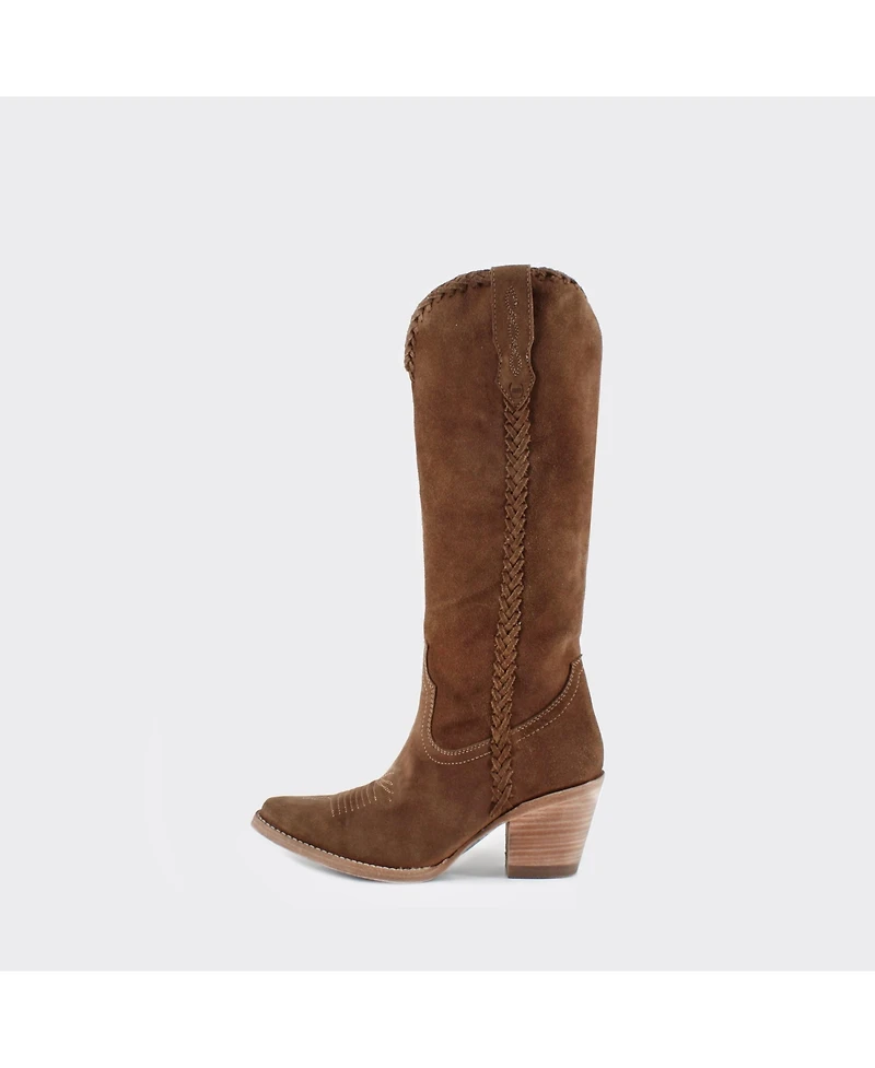 Buck & Brana Kenia Cowgirl Leather Boots - Elegant Western Footwear By