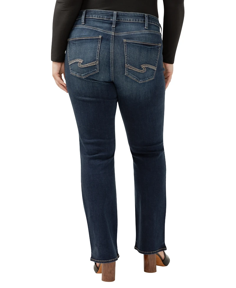 Silver Jeans Co. Plus Size Avery High-Rise Curvy-Fit Slim Bootcut Jeans