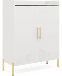 Tribesigns Large Shoe Cabinet with Doors, 6-Tier Entryway Shoe Storage Cabinet with Shelves, 30 Pairs Modern Shoes Rack Organizer for Hallway, Closet,
