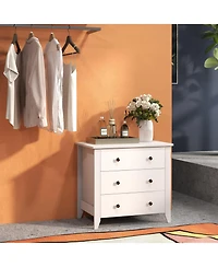 3 Drawer Dresser Chest of Drawers Bedside Table For Bedroom