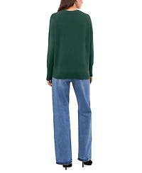 Vince Camuto Women's Cozy V-Neck Dropped-Shoulder Sweater