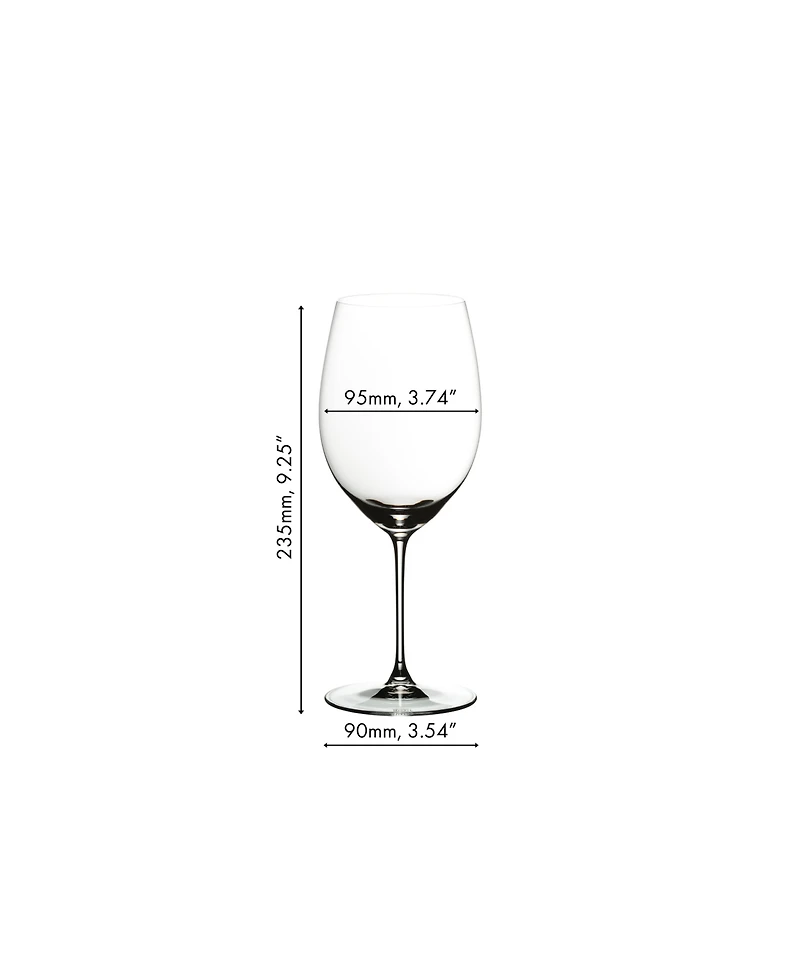 Riedel Veritas Cabernet/Merlot Wine Glass Set of 2