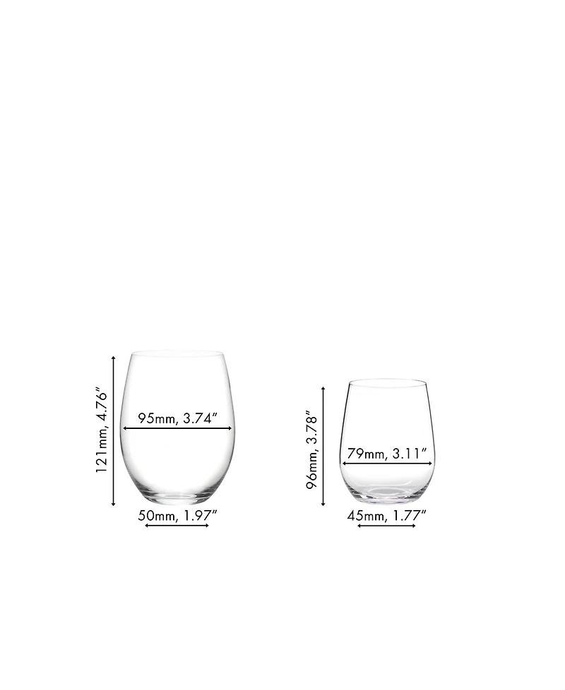Riedel O Cabernet & Chardonnay Wine Glasses 8 Piece Value Set