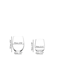 Riedel O Cabernet & Chardonnay Wine Glasses 8 Piece Value Set