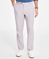 Club Room Men's Linen Cross-Dye Pants, Created for Macy's