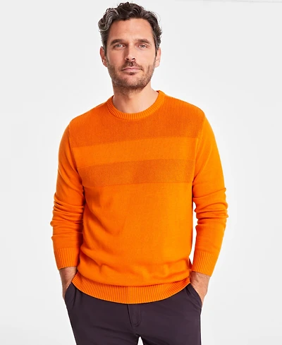 Club Room Men's Textured Cotton Sweater, Created for Macy's