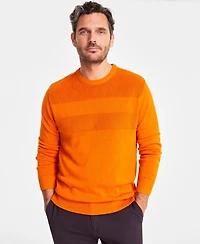 Club Room Men's Textured Cotton Sweater, Created for Macy's