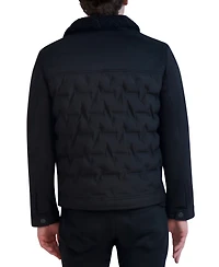 Karl Lagerfeld Men's Quilted Trucker Jacket