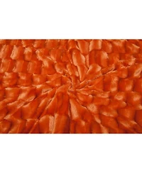 Chanasya Premium Embossed Faux Fur Throw Blanket - Super Soft, Lightweight Minky 60" x 70” White