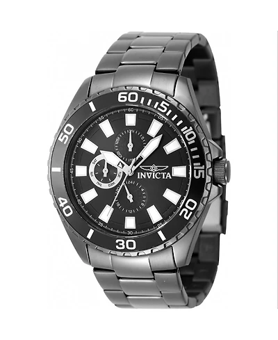 Invicta Men's 47556 Pro Diver Quartz Chronograph Charcoal Dial Watch