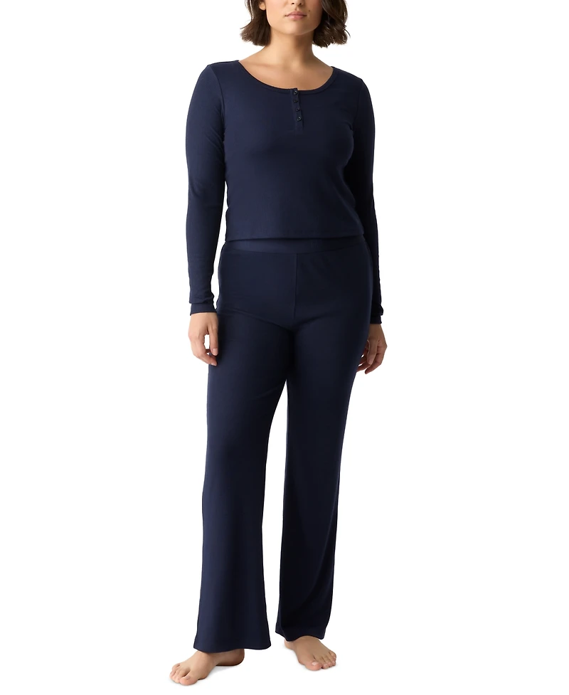 Gap GapBody Women's Long-Sleeve Rib Pajama Top