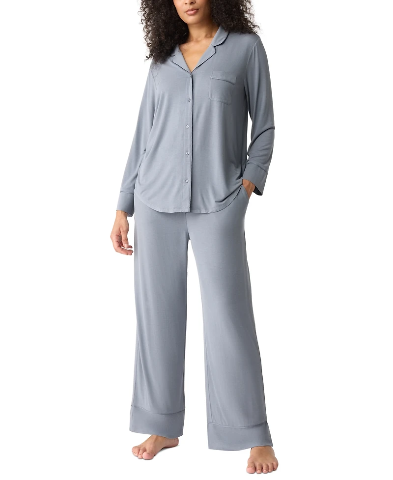 Gap GapBody Women's 2-Pc. Notch Collar Pajama Set
