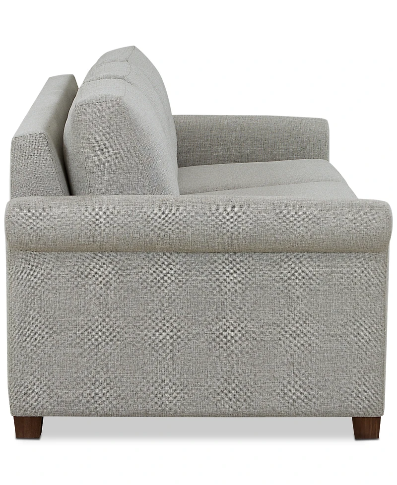 American Leather Co. Paige 81" Fabric Silver Queen Sleeper Sofa