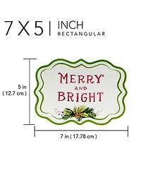 Certified International Snowman Greetings Canape Plates, Set of 4