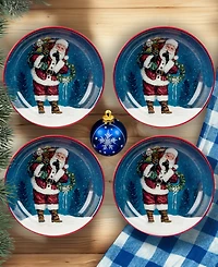 Certified International Santa's Secret Soup Bowls, Set of 4