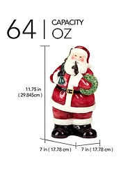 Certified International Santa's Secret 3D Cookie Jar