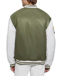 Guess Men's Tyler Varsity Bomber Jacket