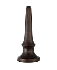 Franklin Iron Works Naomi Industrial Rustic Table Lamp 25" High Aged Bronze Brown Mica Drum Shade for Bedroom Living Room Bedside Nightstand Offi