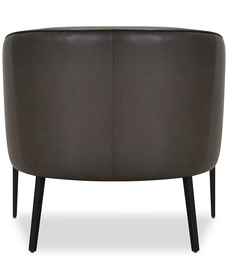 Niebee 31" Leather Accent Chair, Created for Macy's
