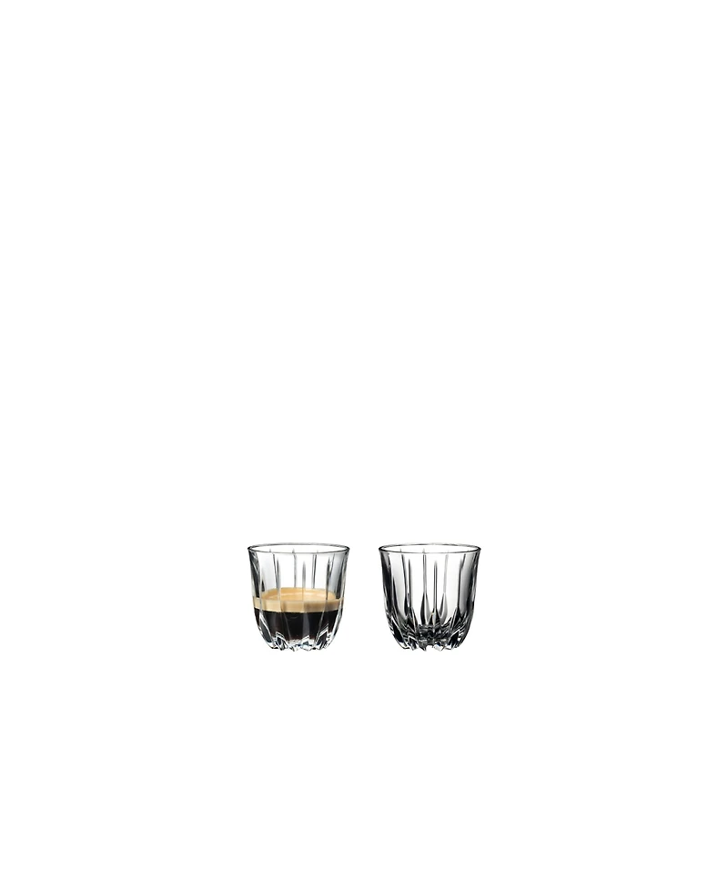 Riedel Crystal Drink Specific Glassware 2 Piece Coffee Glass Set