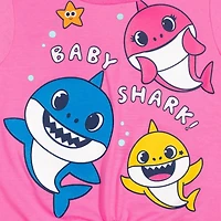 Baby Shark Girls Pinkfong T-Shirt and Leggings Outfit Set