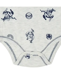 Avengers Baby Boys Spider-Man 5 Pack Bodysuits