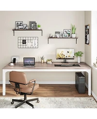 Tribesigns 78.7 Inches Extra Long Computer Desk 2 Person Desk, Double