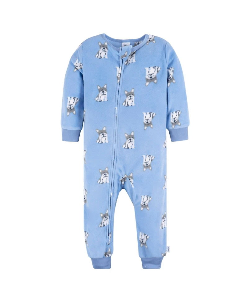 Toddler Boys' Footless Fleece Pajamas, 3-Pack