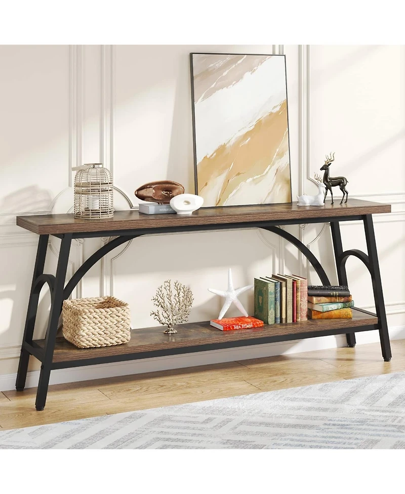 Tribesigns Extra Long Sofa Tables, 70.8” Console Table for Entryway, Living Room