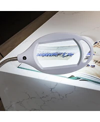 Lightview Pro Led Gooseneck Standing Magnifier Floor Lamp (1.75x) 3 Diopter